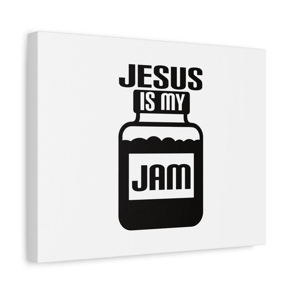 Scripture Canvas Jesus Is My Jam Psalms 16:5 Christian Wall Art Bible Verse